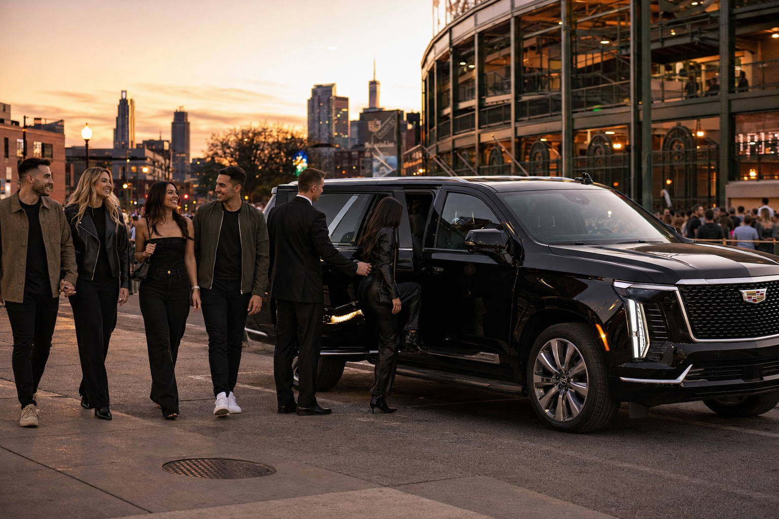 Professional late-night concert transportation in Chicago